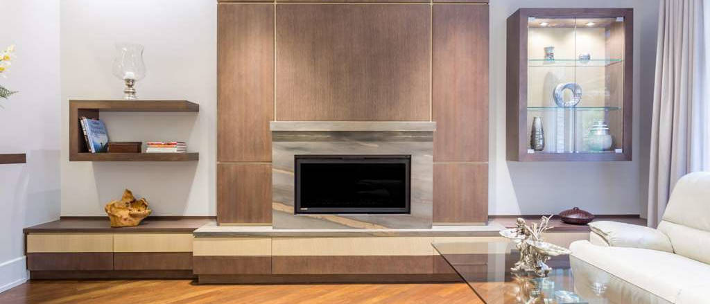 Custom fireplace unit