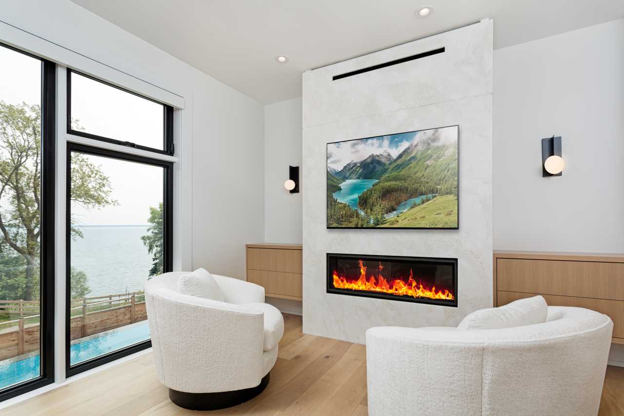 modern wall unit Fireplace 12